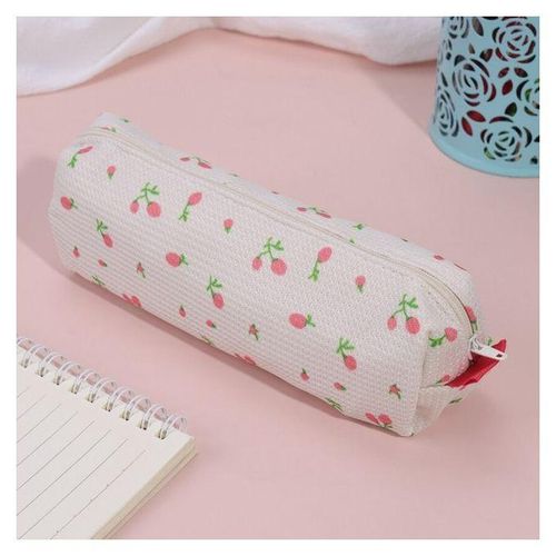 KOJA 1PC Kawaii Floral Fresh Style Pencil Bag Small Flowers Pencil