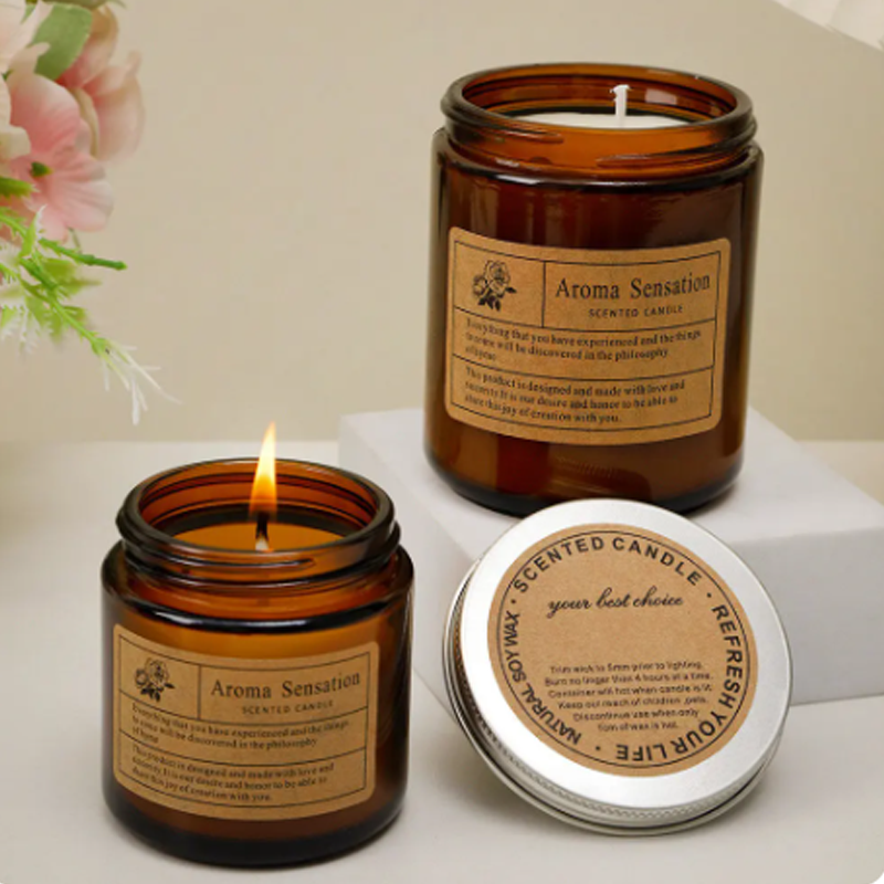 Aromatherapy Soy Wax  Home Decoration Portable Jar Candles 80 ml