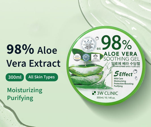 3W CLINIC Aloe Vera Soothing Gel 300g - KOJA Nepal