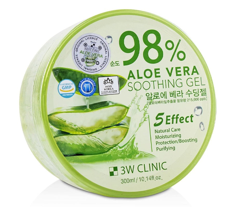 3W CLINIC Aloe Vera Soothing Gel 300g - KOJA Nepal