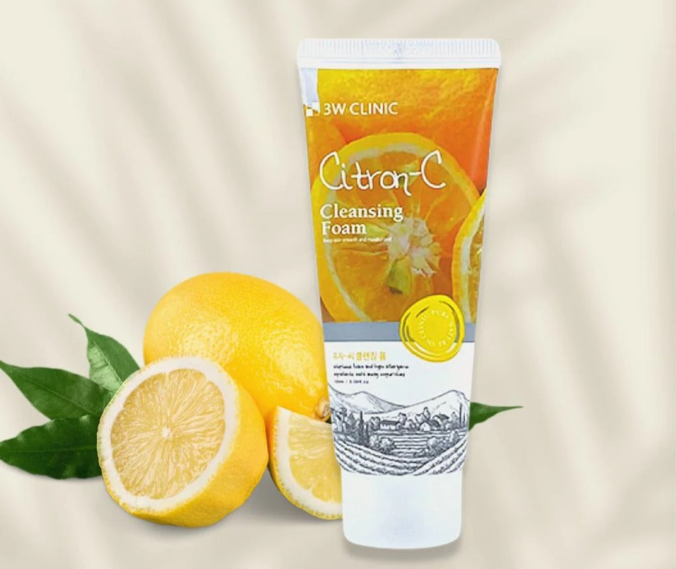 3W CLINIC Citron-C Cleansing Foam - 100ml - KOJA Nepal