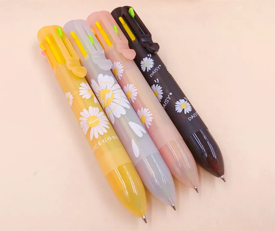 Retractable Multicolor Ballpoint Pen 8 colors