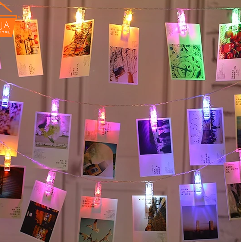 LED Photo Clip String Multicolor Lights - 75e70f-d6