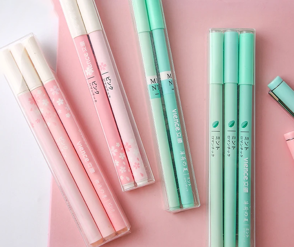 Sakura Pink Mint Green Kawaii Student Writing Gel Pens - 75e70f-d6